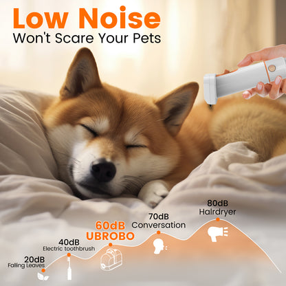 Safe ABS Vacuum Pet Grooming Kit Low Noise Dog Hair Cut Cleaner Clipper Com